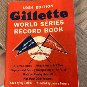 1954 Gillette World Series Record Book